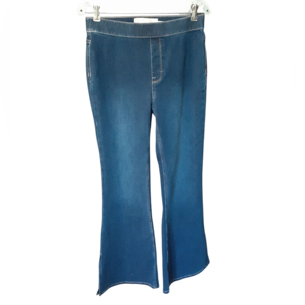 Soft Surroundings Blue Flared Jeans